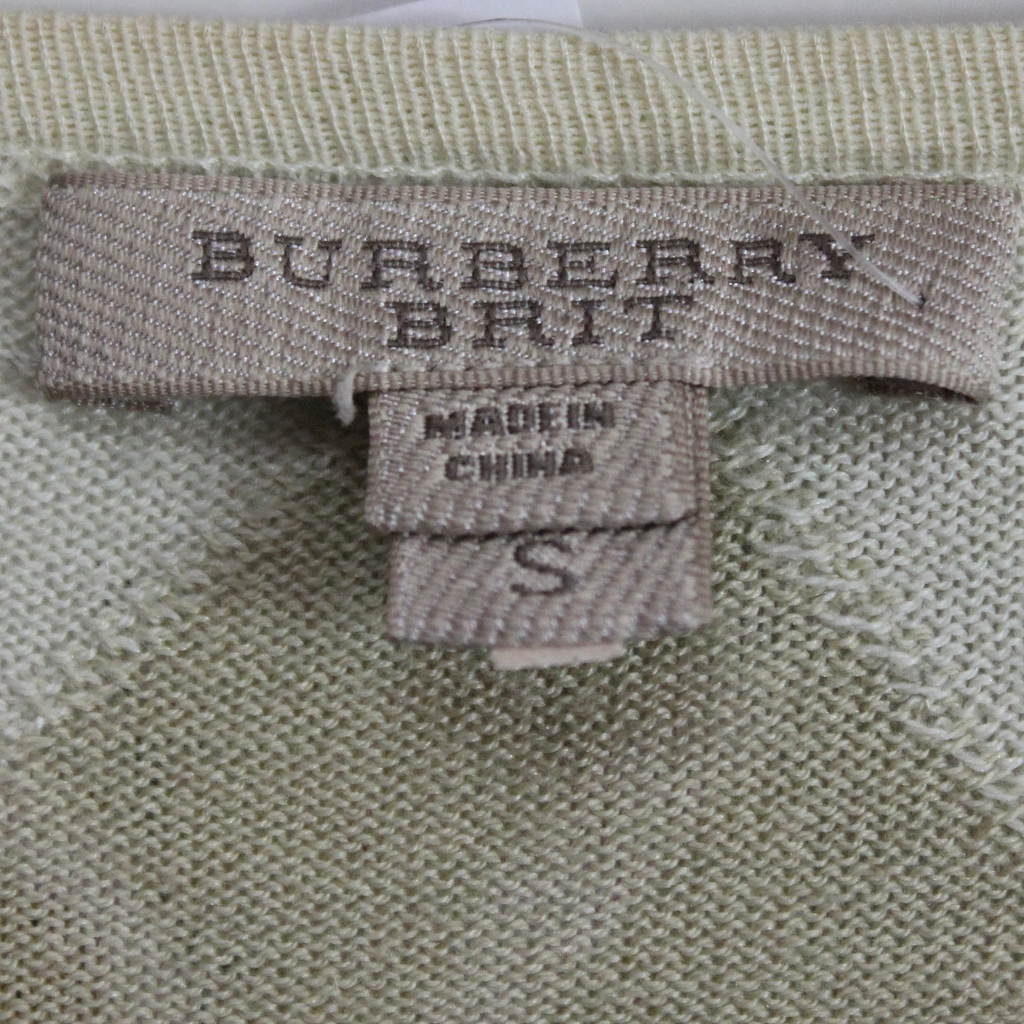 Burberry Mint Argyle Silk & Cashmere Sweater