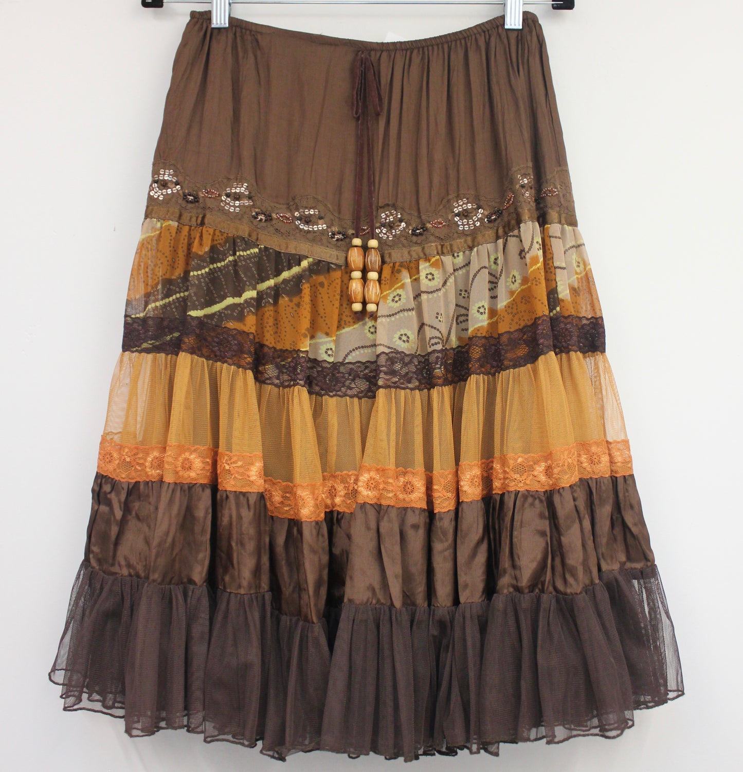 Camp Wintour Tiered Midi Skirt