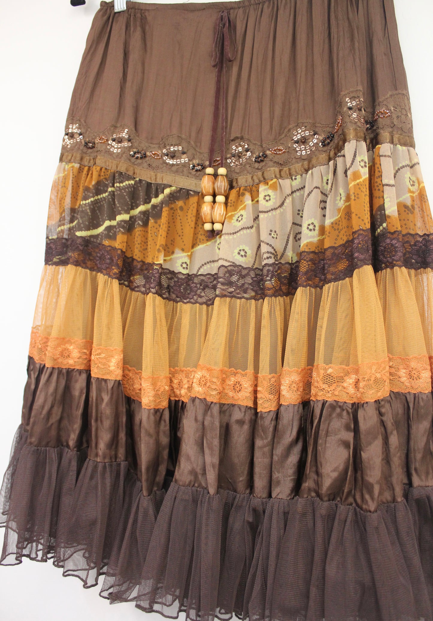 Camp Wintour Tiered Midi Skirt