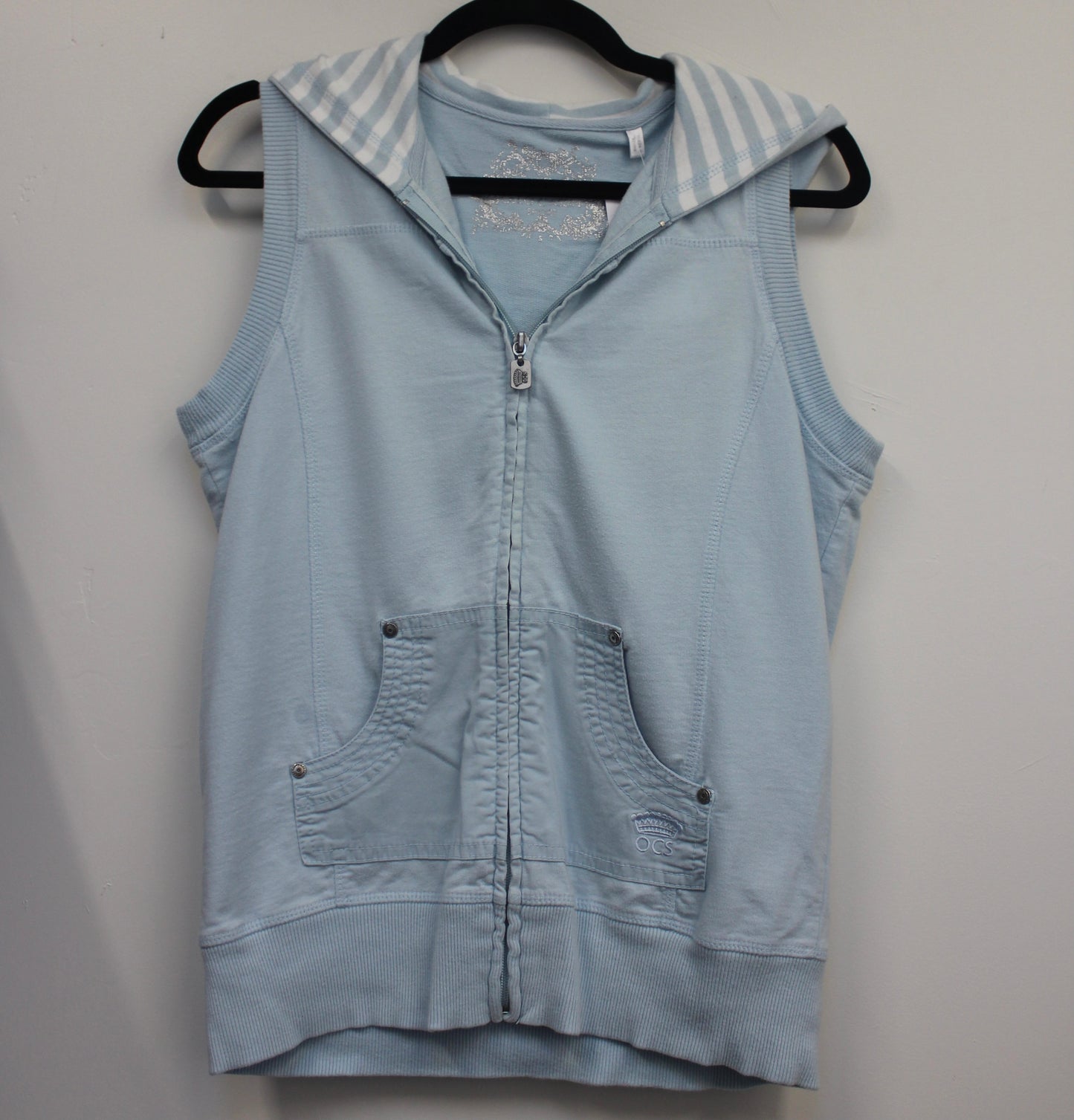 Cassini Baby Blue Hoodie Vest