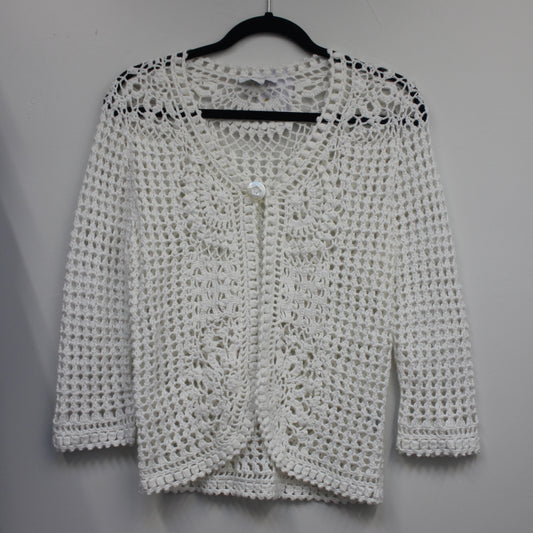 Darling Crochet Pearled Cardigan