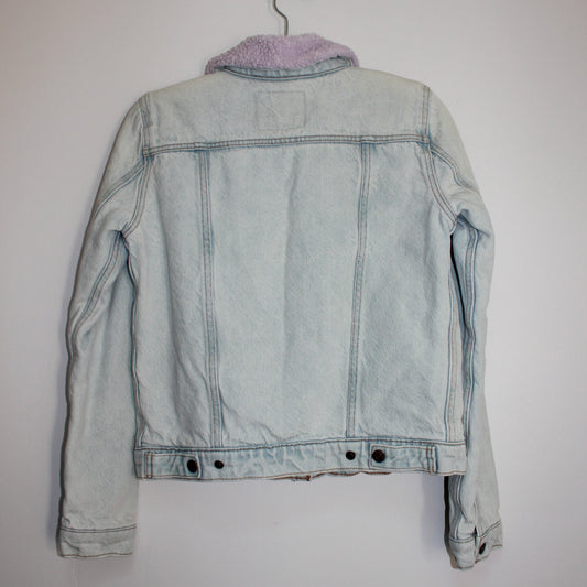 Levi's Lilac Sherpa & Denim Trucker Jacket