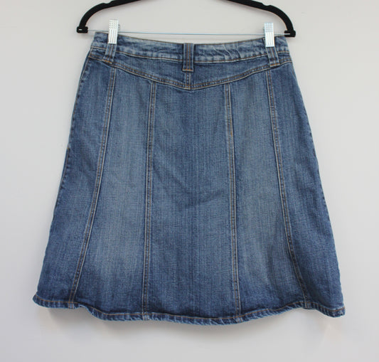 2000's Vintage Lace Up Denim Skirt